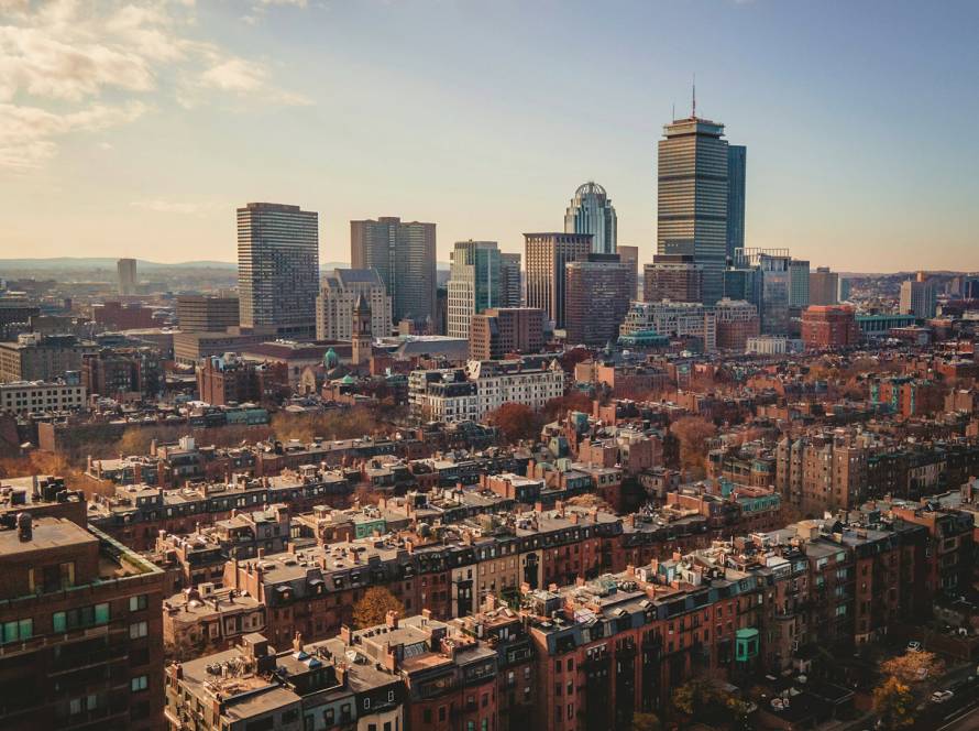 Back Bay and the Boston skyline