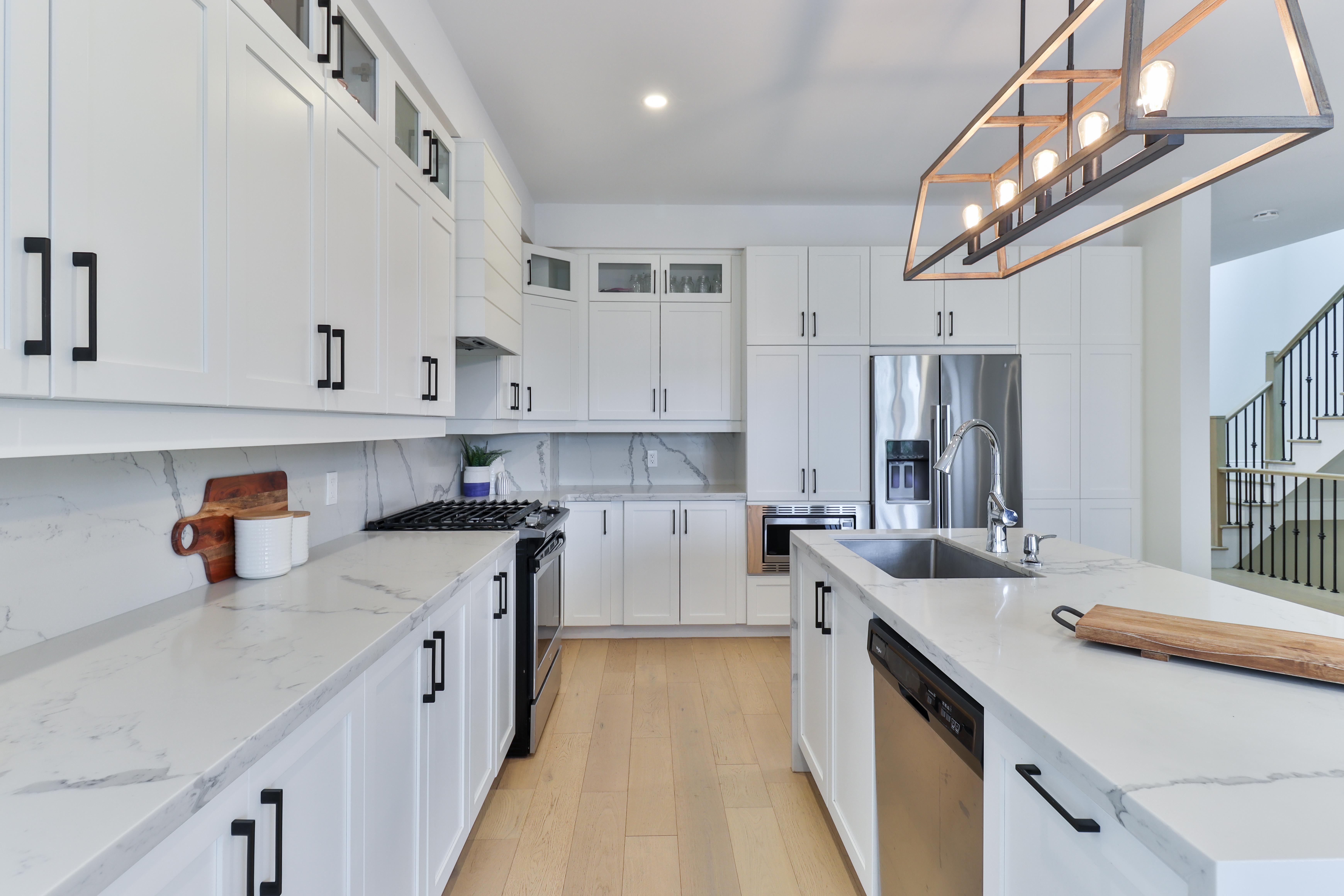 Bright, modern kitchen in a Boston home